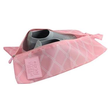 Imagem de Bolsa Porta Calçados Estampa Geométrica Jacki Design Rosa