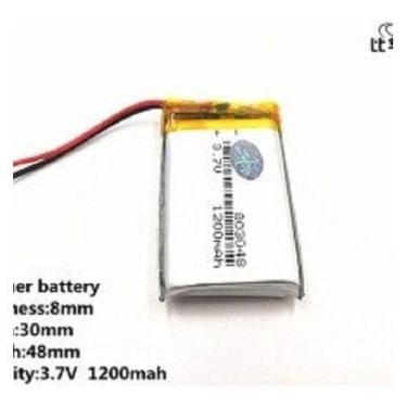 Imagem de 1 Bateria 803048 3,7v C/ 2 Fios 1200mah 8mm X 30mm X 48mm - - KMIG