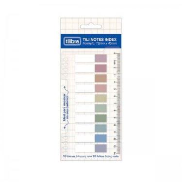 Imagem de Tili notes 12x45mm index10 cores - tilibra
