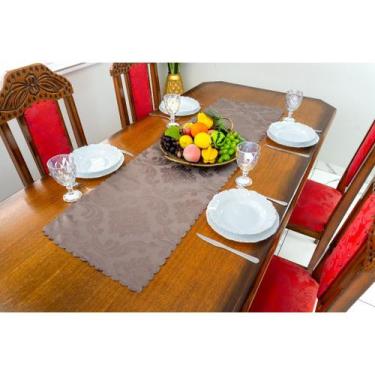 Imagem de Caminho de mesa jacquard natal 1,40m x 40cm adamascado diversas cores 