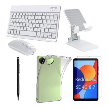 Imagem de Teclado Mouse + Suporte + Capa Tpu + Pelicula Compatível Com Redmi Se 