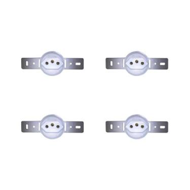 Imagem de Kit C/4 - Conjunto Para Condulete Perlex Tomada 2 Polos +...