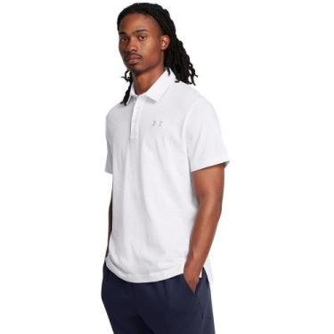 Imagem de Polo Masculina Under Armour Icon, Branco, GG