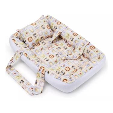 Imagem de Berço Portátil Ninho Redutor Bebê MENINO - SAFARI N12 - CLICK TUDO