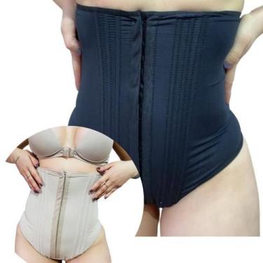 Imagem de Cinta Modeladora Calcinha Alta Compressão 8 Barbatanas Super Reforçada