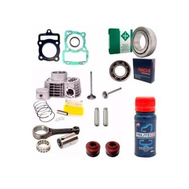 Imagem de kit Cilindro Motor Biela Nxr 150 titan 150 ate 015+ militec - METAL LE