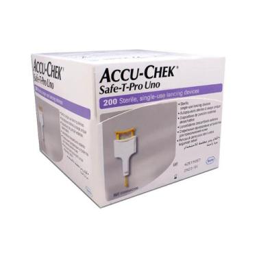 Imagem de Lancetas Accu-Chek Safe-T-Pro Uno 200 Unidades - ACCUCHEK
