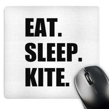 Imagem de 3dRose Mouse pad LLC 20 x 20 x 0,63 cm, Eat Sleep Kite Kitesurf, Kitesurfer Kiteboarder Surf (mp_180416_1)