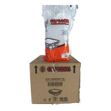 Imagem de Pote Retangular 500ml Marmita Fit - Microondas/freezer 144 Unidades Co
