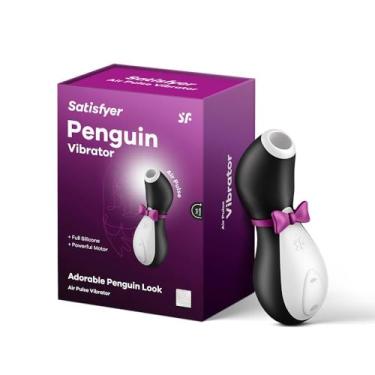 Imagem de Satisfyer Penguin Estimulador de Clitóris com Pulso de Ar - Tecnologia de Ondas de Pressão de Sucção do Clitóris Sem Contato, à Prova d'Água, Recarregável