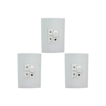 Imagem de Kit C/3 - Qualitronix Controle Vent/Lamp 2 Lampada-Qv372