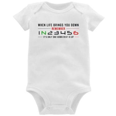 Imagem de Body Bebê It's Only One Down Rest Is Up - Foca na Moda, Branco, G