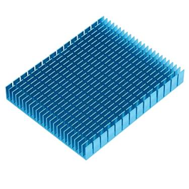 Imagem de Radiador de Dissipador de Calor Mais Resfriador de Alumínio, Resfriamento Eficiente para Amplificador de CPU PCB, Adequado para Bloco de Resfriamento de Alta Potência (Azul)