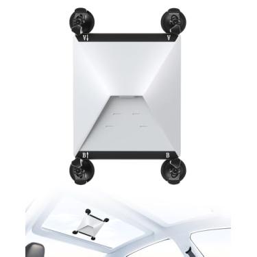 Imagem de Starlink Mini Mount-Starlink Mini Acessórios - Kit de montagem para janelas de carro e teto solar - Suporte de carro com ventosas fortes e compartimentos duplos