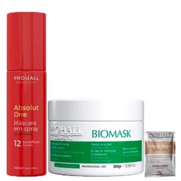 Imagem de Kit Hidratação Biomask e Spray Térmico Prohall Home Care