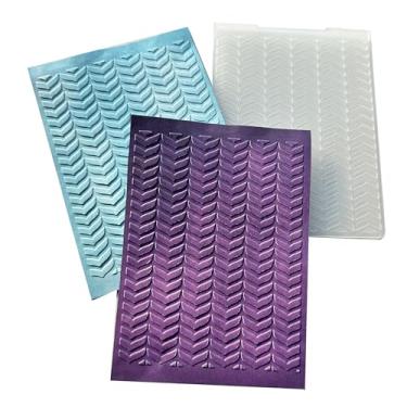 Imagem de Arbuya Pastas de plástico em relevo de fundo de textura de trigo para fazer cartões, cauda de sereia, scrapbooking, modelo de álbum de fotos, papel de cartão, feito à mão, faça-você-mesmo, moldes para