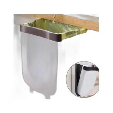 Imagem de Lixeira Suporte Armário De Cozinha Cesto Dobrável - Mmx