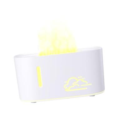 Imagem de Generic Umidificador de ar do difusor de óleo essencial 2 Modo Modo Mudo criativo Modern Aroma Difusor 160ml Tanque de água para lareira Spa de ioga de mesa, Branco