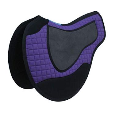 Imagem de CHALLENGER Almofada de sela de cavalo 50,8 cm x 43,18 cm com contorno de pônei, resistente ao contato fechado acolchoado 39TS22PRP