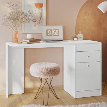 Imagem de Penteadeira Camarim Desejo Branco Fosco Móveis Albatroz