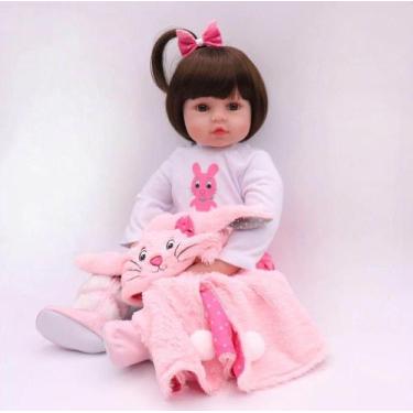 Imagem de Bebê Reborn Menina Realista 100% Silicone 47cm - Bela - PRO BABY REBOR