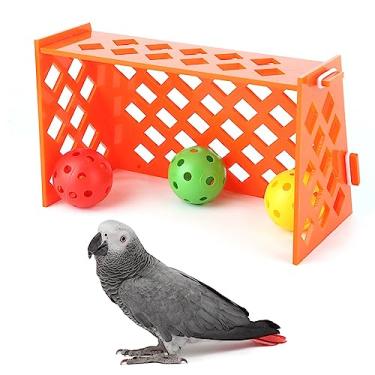 Imagem de Mbeysaq Parrot Mini campo de futebol brinquedo de treinamento de pássaros quebra-cabeça educativo desenvolvimento de inteligência jogo de mesa para pássaros pequenos