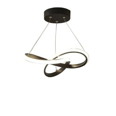 Imagem de Luminária De Teto Pendente Led Moderna Lustre para Corredor Sala Quarto Cozinha(Estilo A/Preto (110V-220V))