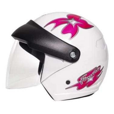 Imagem de Capacete Aberto Wind Visor Branco Feminino tamanho 56 - Taurus