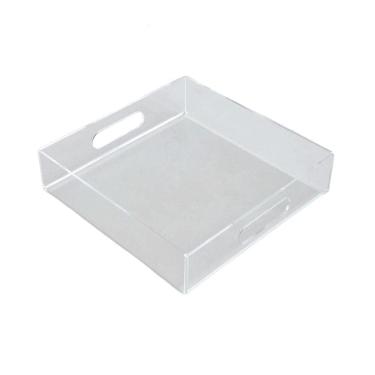 Imagem de Bandeja de acrílico transparente quadrada