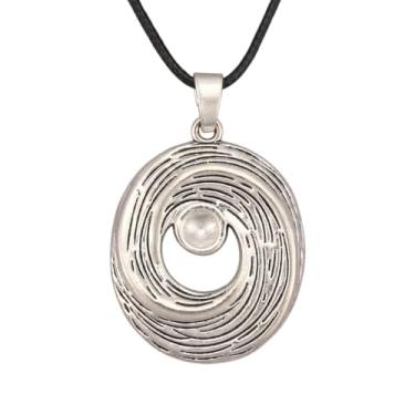 Imagem de Jeniiahua Colares femininos longos Boho com pingente de madeira de couro vintage, estilo étnico, círculo, dourado, hippie, colar, Couro sintético, Sem Pedra Preciosa