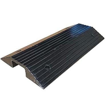 Imagem de Limiar de borracha para rampa, rampa de movimento, degrau de limiar de borracha, rampa de borracha para cadeira de rodas para portas de escadas, superfície antiderrapante