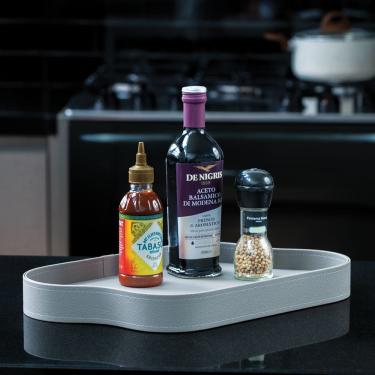 Imagem de Bandeja Hara Orgânica Mavie Em Couro Ecológico 62x37x4,5 cm