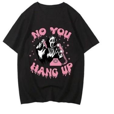 Imagem de Camiseta Básica No You Hang Up Ghostface Unissex - loja dinka, p, pret