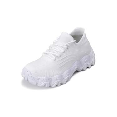 Imagem de Nurse Babe Ortho Pro Tênis feminino, simplesmente confortável, ortopédico, respirável, clássico, cadarço e cano baixo, Branco, 36