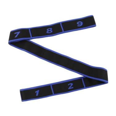 Imagem de oshhni Banda de resistência de alongamento Segmentado ioga Alongamento Strap Home Gym Multi Loop Stretch tire para fitness Latin Dance Taekwondo, Azul