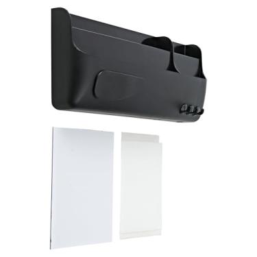 Imagem de Mastervision Marcador magnético apagável a seco para quadros brancos, canetas e acessórios caixa organizadora, 4 compartimentos, preto