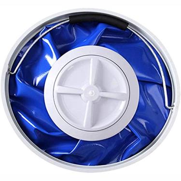 Imagem de Máquina De Lavar Portátil Mini Turbo De 100 W Com Banheira Dobrável Lavadora De Turbina Compacta Lavadora De Roupas De Viagem Apartamentos De Acampamento Dormitórios Rv Viagem De, Blue