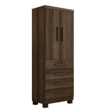 Imagem de Roupeiro Conjugado 2 Portas 4 Gavetas New Maia Benetil - Benetil Móvei