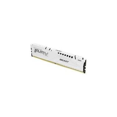 Imagem de Memória RAM Kingston Fury Beast Expo, 16GB, 6800MT/s DDR5, DIMM, CL34, Branco - KF568C34BWE-16
