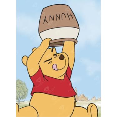 Imagem de DIAMOND ART CLUB Kit de pintura de diamante The Last Smackerel, artesanato DIY divertido para adultos, tela de arte de diamante redondo para iniciantes, 13" x 18" (33 cm x 45,7 cm)