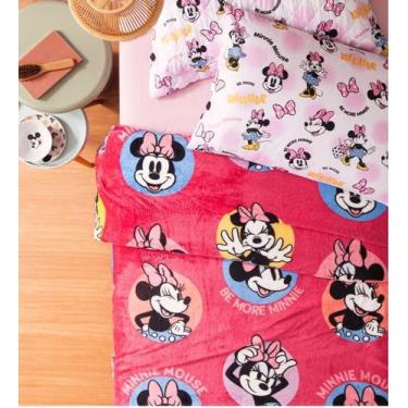 Imagem de Manta Flannel Infantil Disney 1,50 x 2,20 Andreza, Minnie More