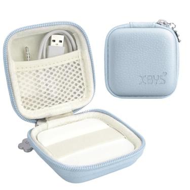 Imagem de Linpr Estojo para leitor de cartão quadrado sem contato e leitor de chip (1ª/2ª geração), mini bolsa rígida de transporte, serve para scanner de cartão de crédito, cabos USB e acessórios pequenos