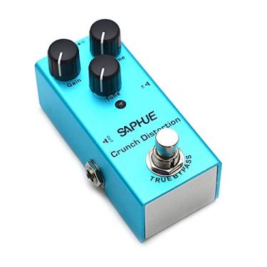 Imagem de SAPHUE Pedal De Efeitos Guitarra Crunch Distortion, Botão Ganho/Volume/Tom, Pedais Alta E Baixa Frequência Com Carcaça Metal Aço, Mini Interruptor Bypass Verdadeiro Dc 9V Tipo Único Para Kit Elétric