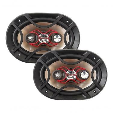 Imagem de Par Alto Falantes Automotivo Bravox 170 Rms 6x9 Vermelho