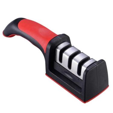 Imagem de Afiador Amolador De Facas 3 Opções De Afiar Profissional
