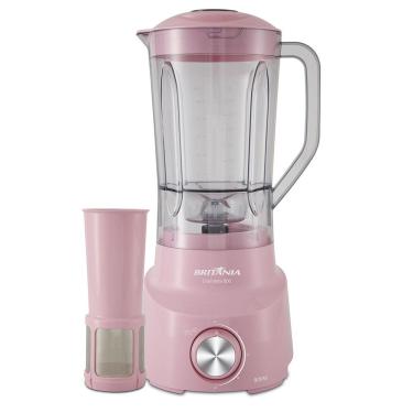 Imagem de Liquidificador Britania All Pink Turbo 1000w 4 Velocidades Jarra 2.6l 220V