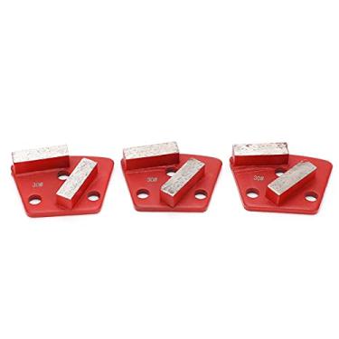Imagem de Sapatos de Moagem de Diamante Trapezoides de 3pcs, 30# 2 Dentes Metas de Polimento de Metal Disco de Moagem de Piso de Concreto