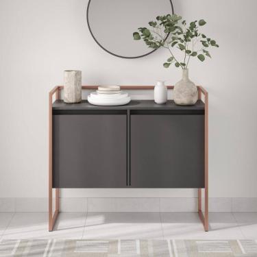 Imagem de Buffet Industrial Para Sala Irlanda Preto Cobre