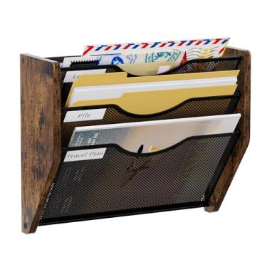 Imagem de PAG-Mass Organizador De Arquivos Parede Suspenso Pag-Mass, Correspondência 3 Níveis Montado, Suporte Arquivo Suspenso, Porta-Revistas Para Documentos, Revista, Literatura, Arquivo, Correspondências,