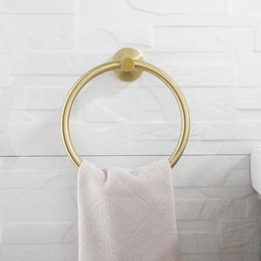 Imagem de Conjunto de banheiro em ouro escovado - Porta-papel higiênico - Saboneteira - Aço inoxidável, porta-toalhas